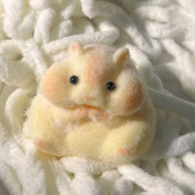 Fuzzy Hamster Silicone Squeeze Toy — photo 2
