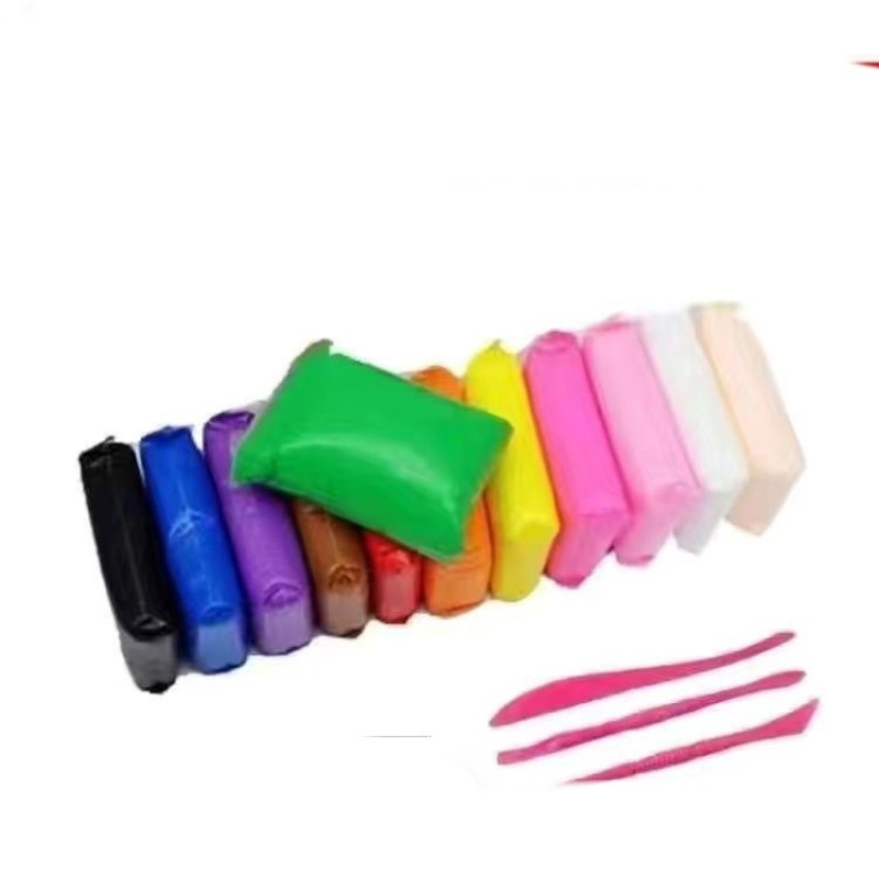 12-Color Soft Modeling Clay Set with Tools