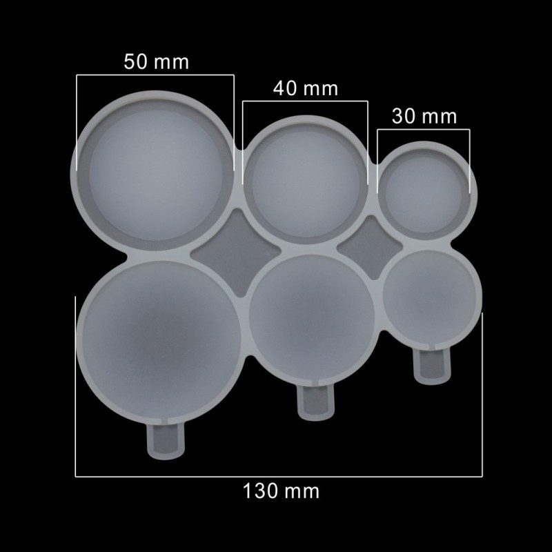 Heart Lollipop Silicone Resin Mold, 3 Sizes โ photo 3