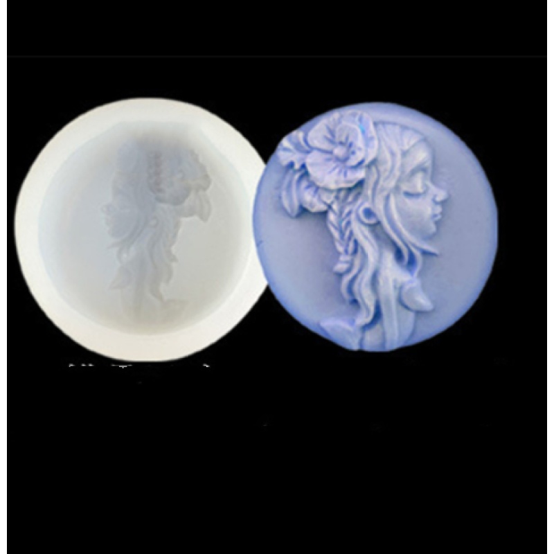 Cameo Girl Silhouette Silicone Soap & Resin Mold — photo 2