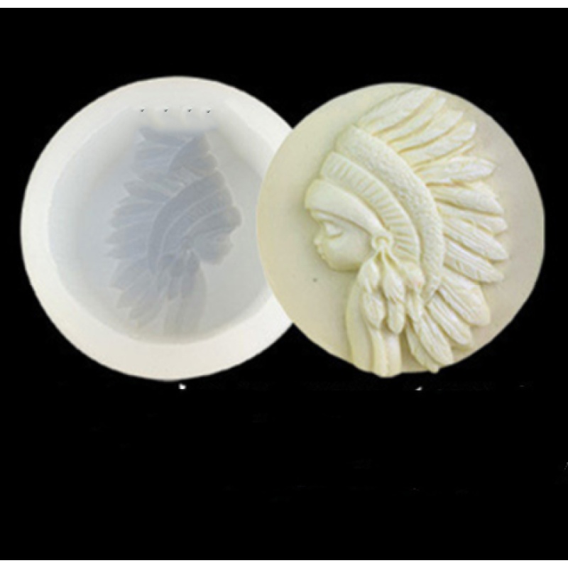 Cameo Girl Silhouette Silicone Soap & Resin Mold — photo 3