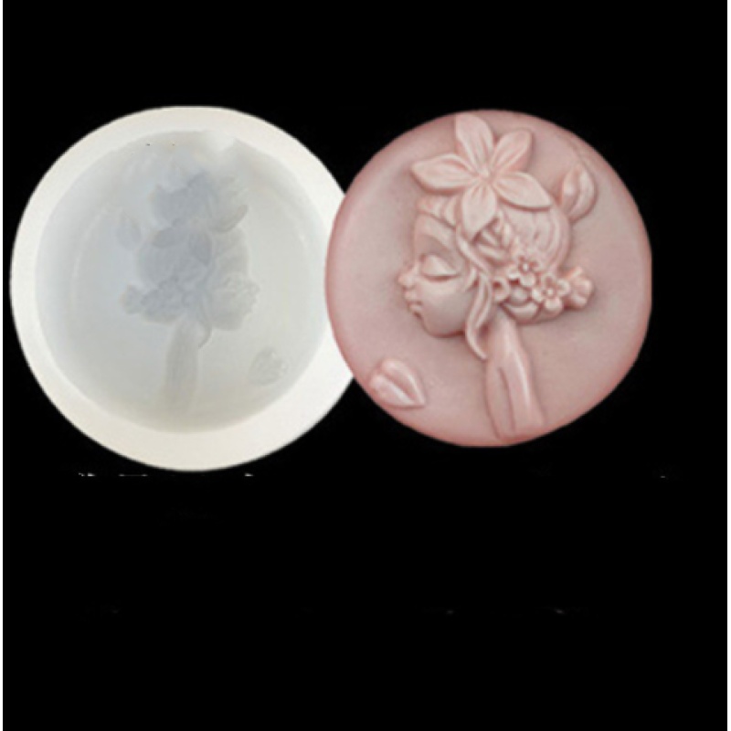 Cameo Girl Silhouette Silicone Soap & Resin Mold — photo 4