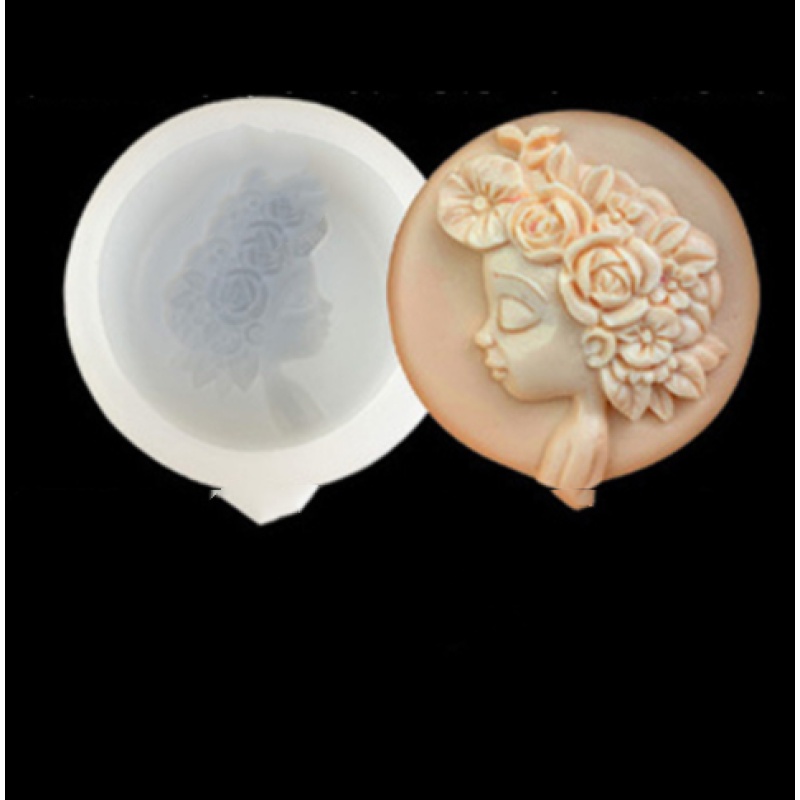 Cameo Girl Silhouette Silicone Soap & Resin Mold — photo 5