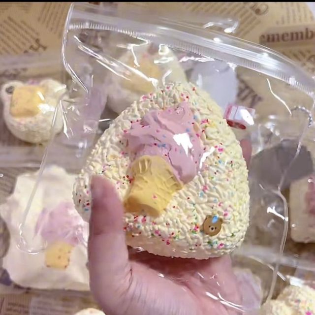 Sprinkle Onigiri Rice Ball Squishy