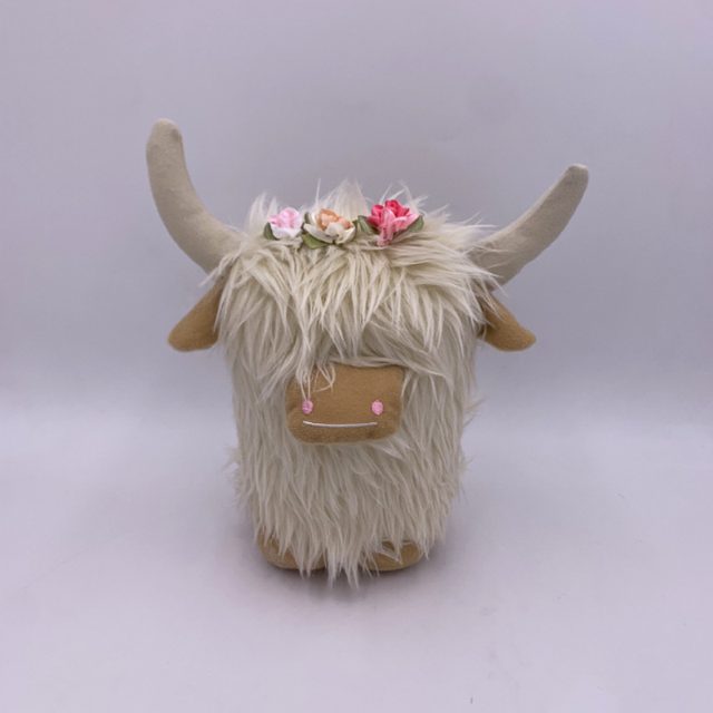 Flower Crown Highland Cow Plushie โ photo 2