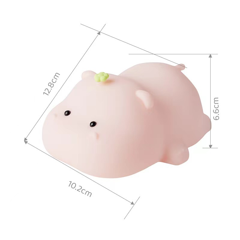 Pink Hippo Silicone Squishy