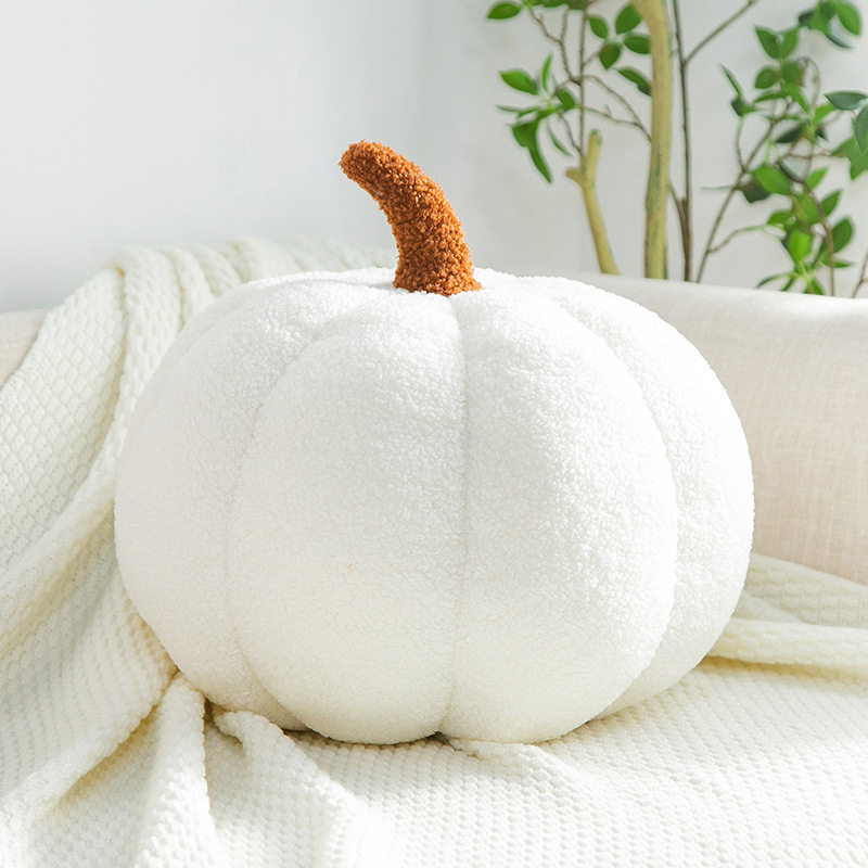 Fuzzy Pumpkin Plush Pillow Cushion โ photo 6