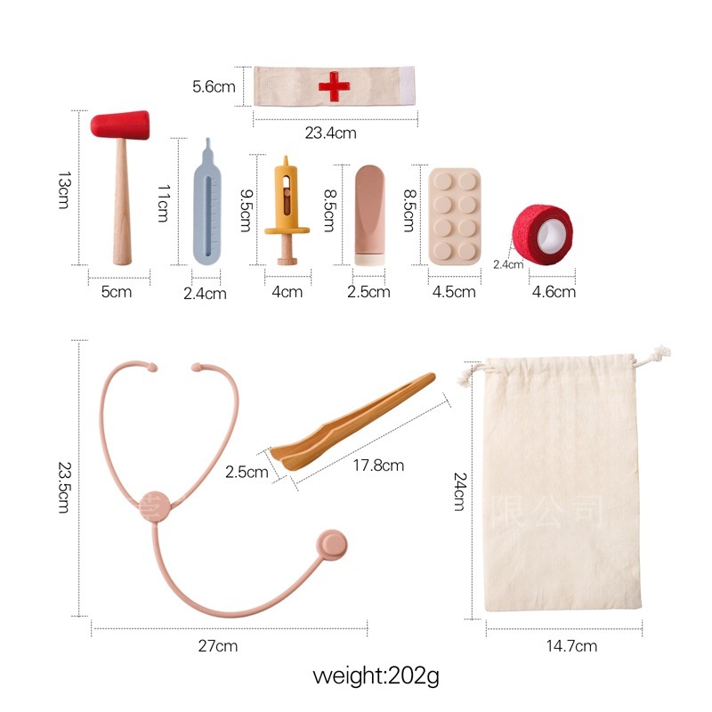 Wooden Doctor Kit Pretend-Play Set — photo 2