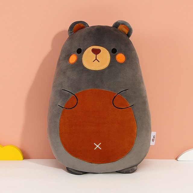 Chubby Gray Bear Cushion Plush โ photo 2