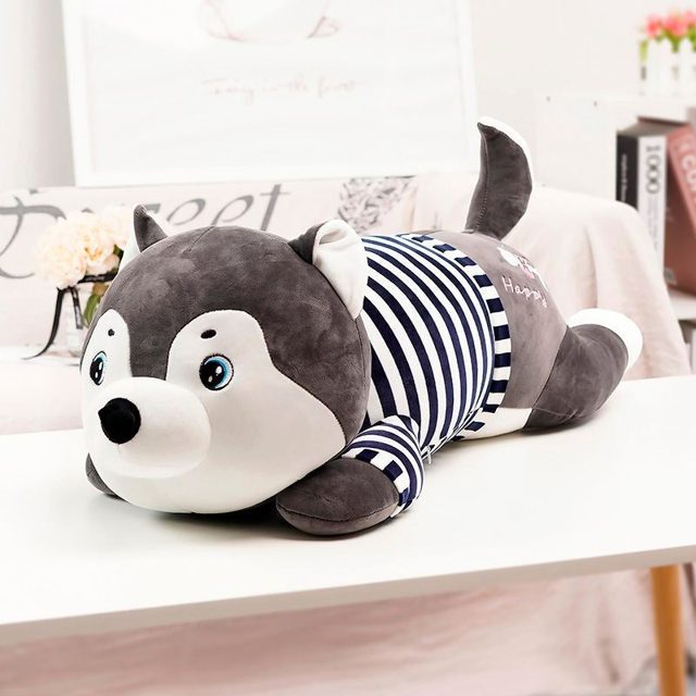 Coral Fox-Husky Cuddle Plush โ photo 5