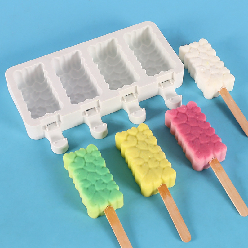 4-Cavity Silicone Popsicle / Ice Cream Bar Mold โ photo 3