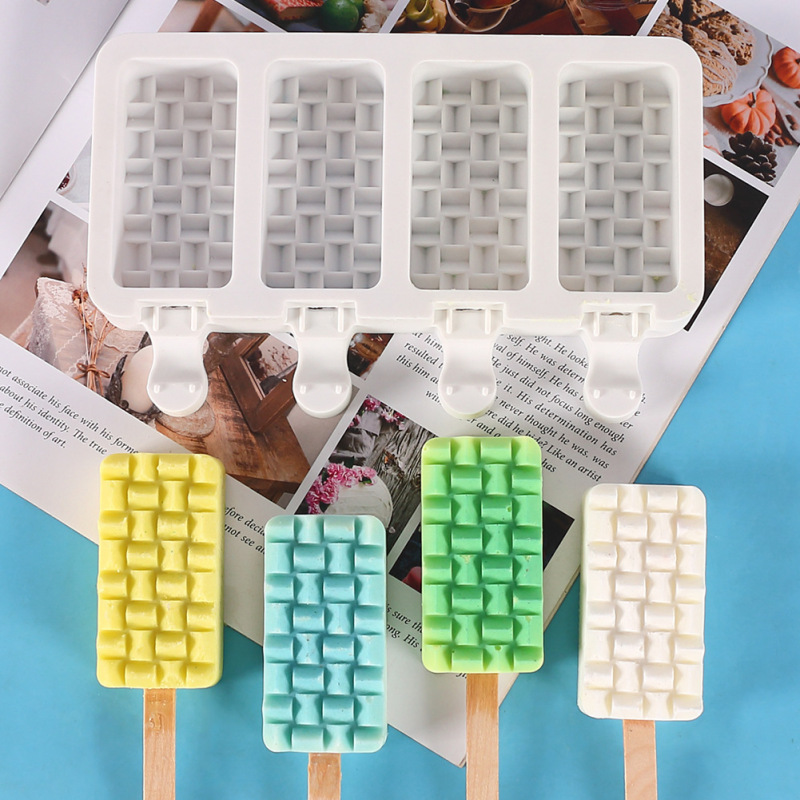 4-Cavity Silicone Popsicle / Ice Cream Bar Mold โ photo 6