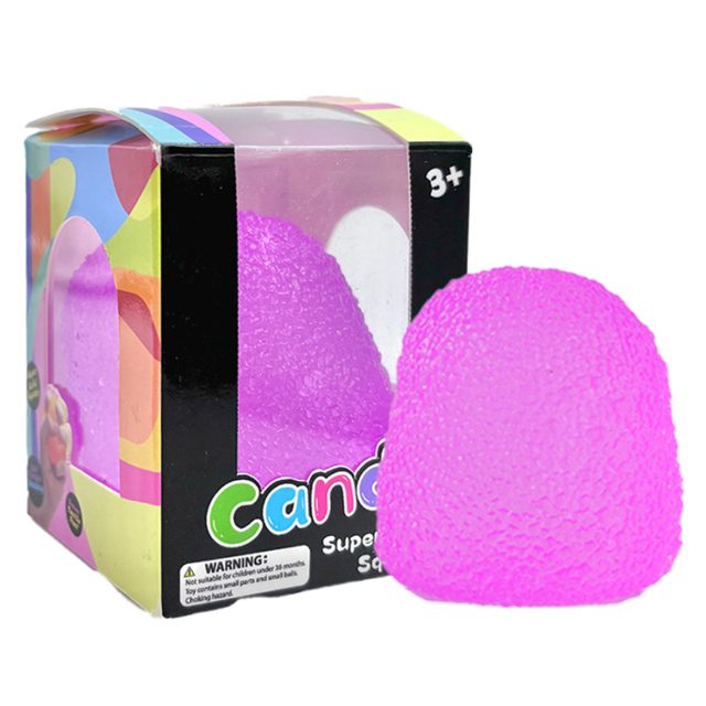 Purple Gel-Bead Squish Stress Ball