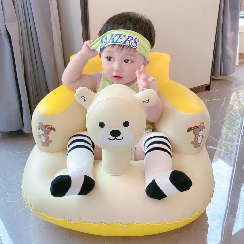 Inflatable Baby Sit-Up Support Seat, Bear Design