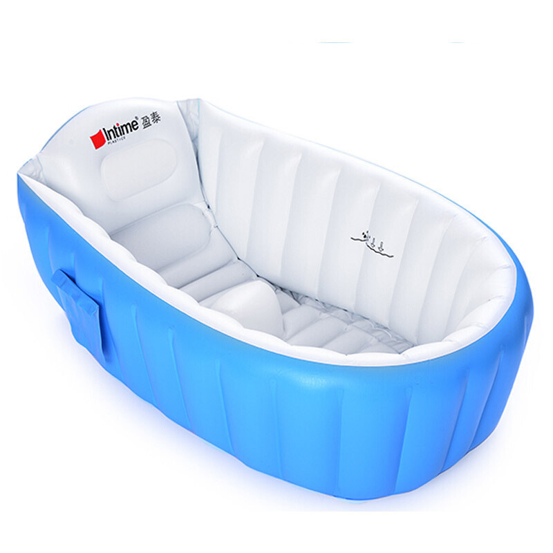 Inflatable Baby Bath Tub, Pink — photo 2