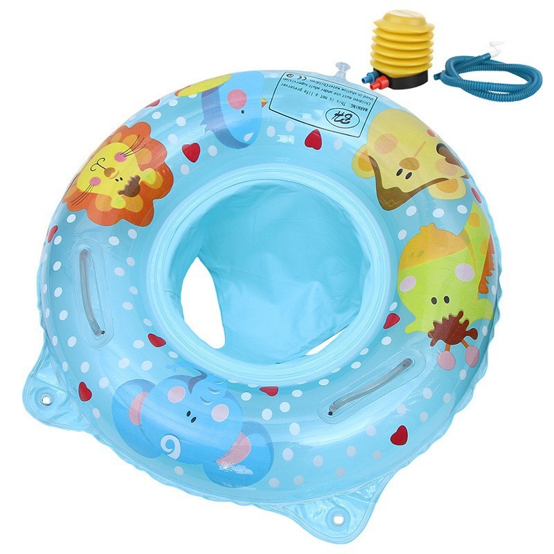 Pink Animal-Print Baby Swim Seat Ring — photo 2