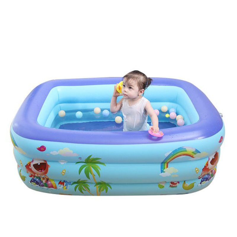 3-Ring Rectangular Inflatable Family Pool