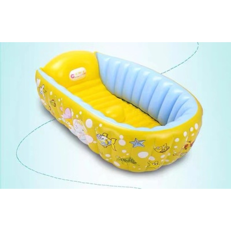 Inflatable Baby Bath Tub with Ocean Print โ photo 3