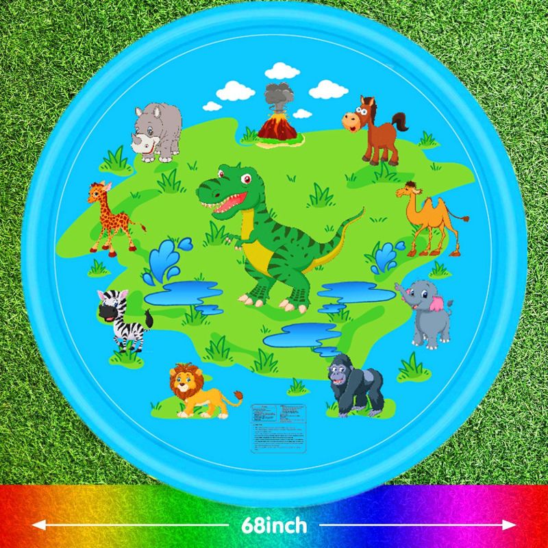 Rainbow Beach Splash Pad Sprinkler Mat — photo 2