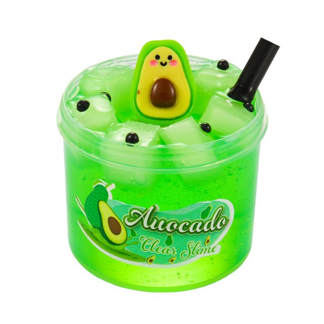 Avocado Clear Slime with Charm โ photo 2