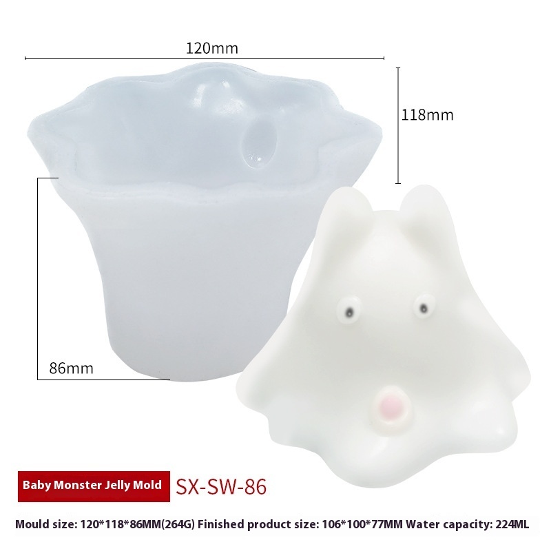 Baby Monster Jelly Pudding Silicone Mold