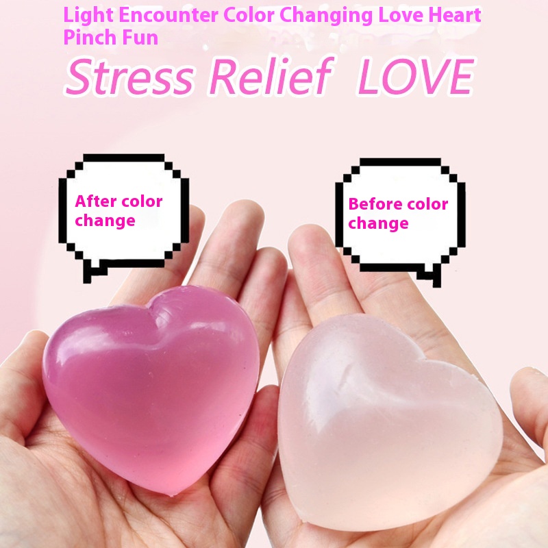 Squishy Jelly Heart Stretch Ball โ photo 2