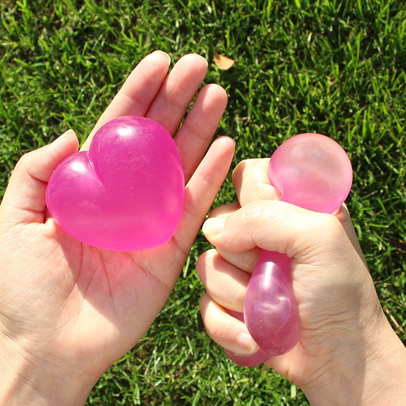 Squishy Jelly Heart Stretch Ball โ photo 4