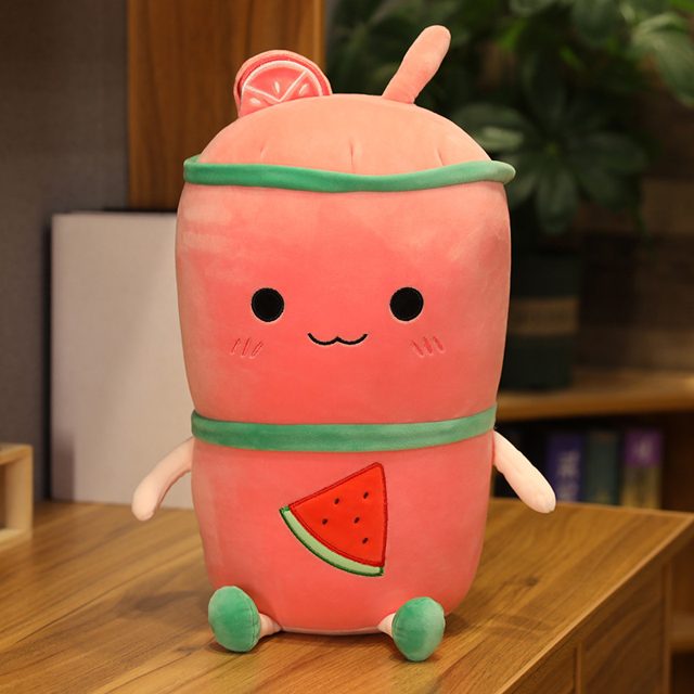 Watermelon Boba Bubble Tea Cup Plush