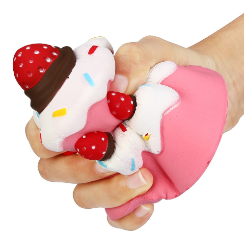 Jumbo Strawberry Cream Cake Squishy โ photo 2