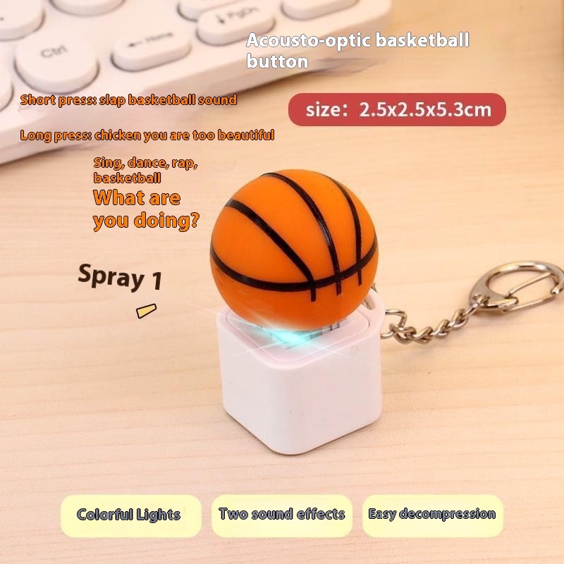 Wooden Fish Sound & Light Keychain — photo 2