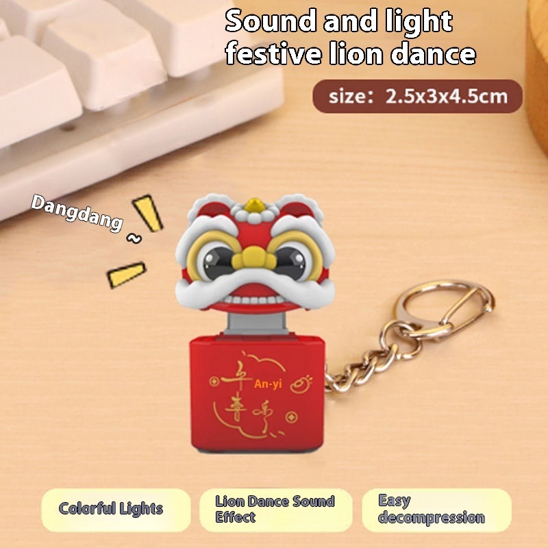 Wooden Fish Sound & Light Keychain — photo 3