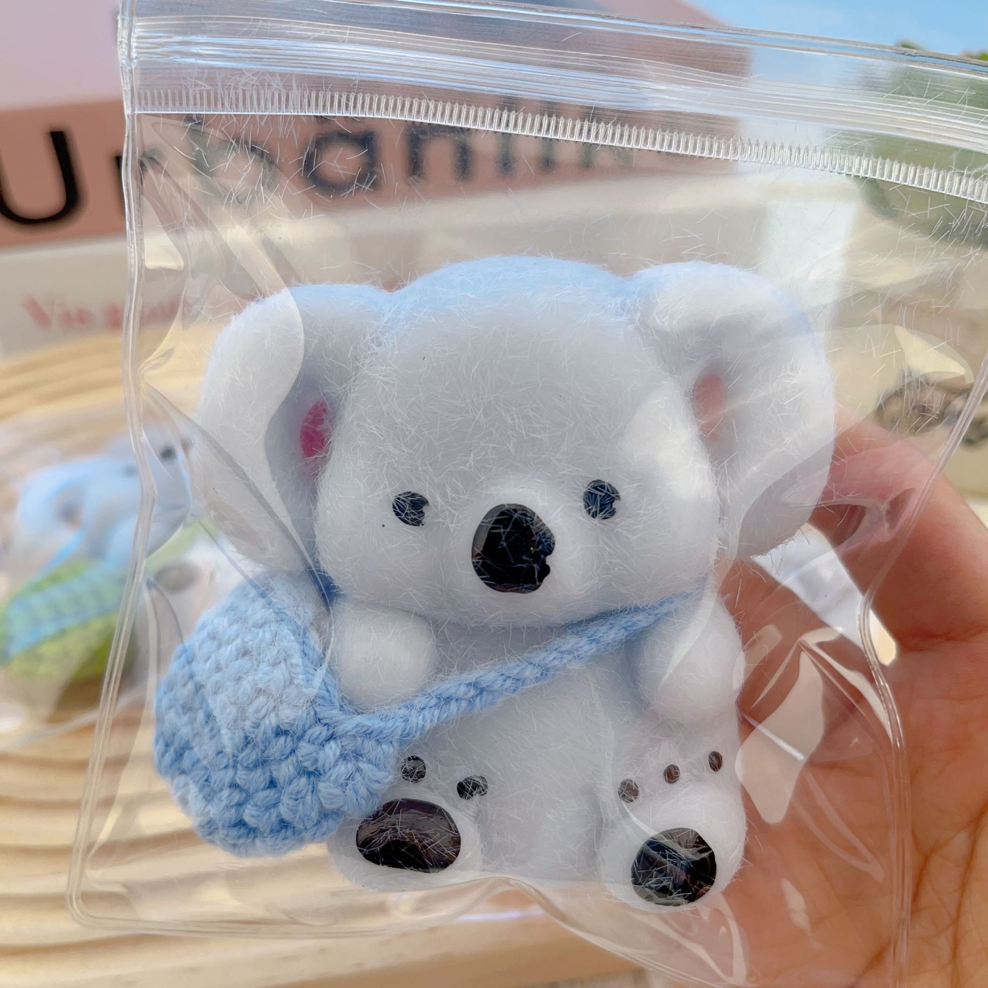 Fuzzy Koala Bag Charm Keychain โ photo 2