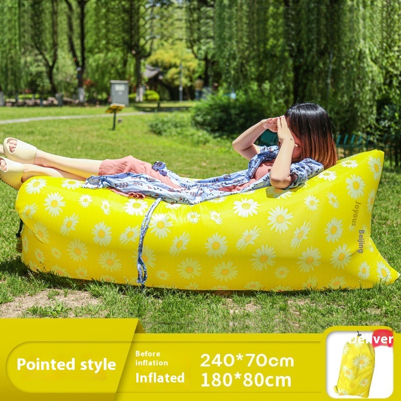 Inflatable Air Lounger Sofa, Smiley Print โ photo 4