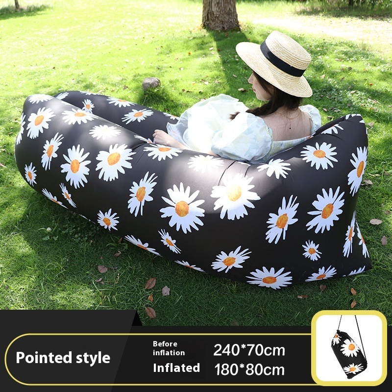 Inflatable Air Lounger Sofa, Smiley Print โ photo 6