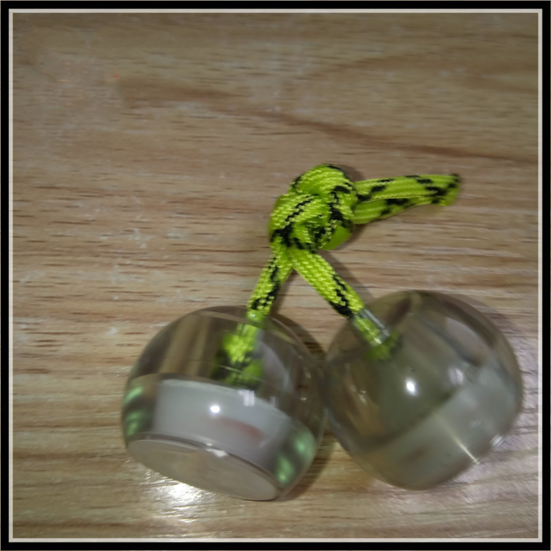 Clear Cherry Bead Charm on Cord