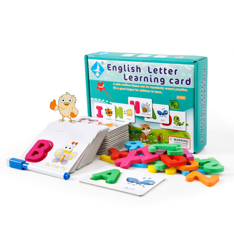 English Letter Learning Flash Card Set