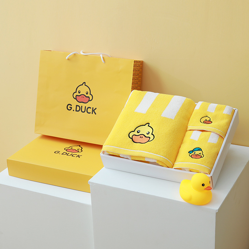 Little Yellow Duck Plush Towel Toy — photo 3