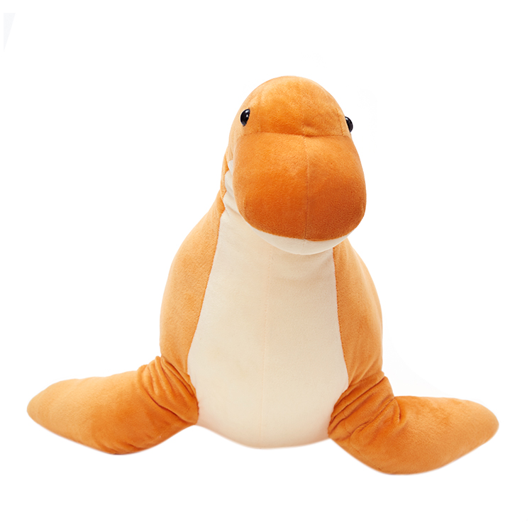 Goofy Orange Sea Lion Plush