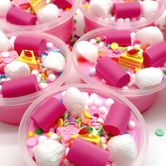 Pink Candy Sprinkle Cloud Slime โ photo 2