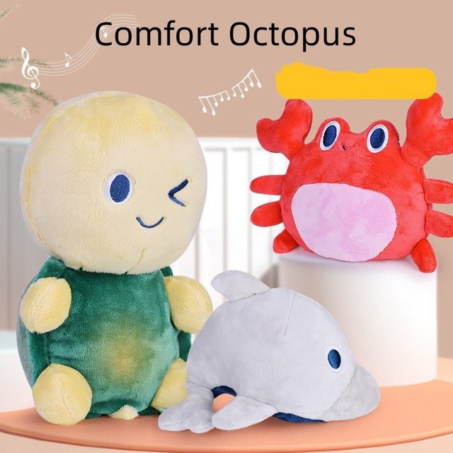 Winky Yellow Octopus Comfort Plush