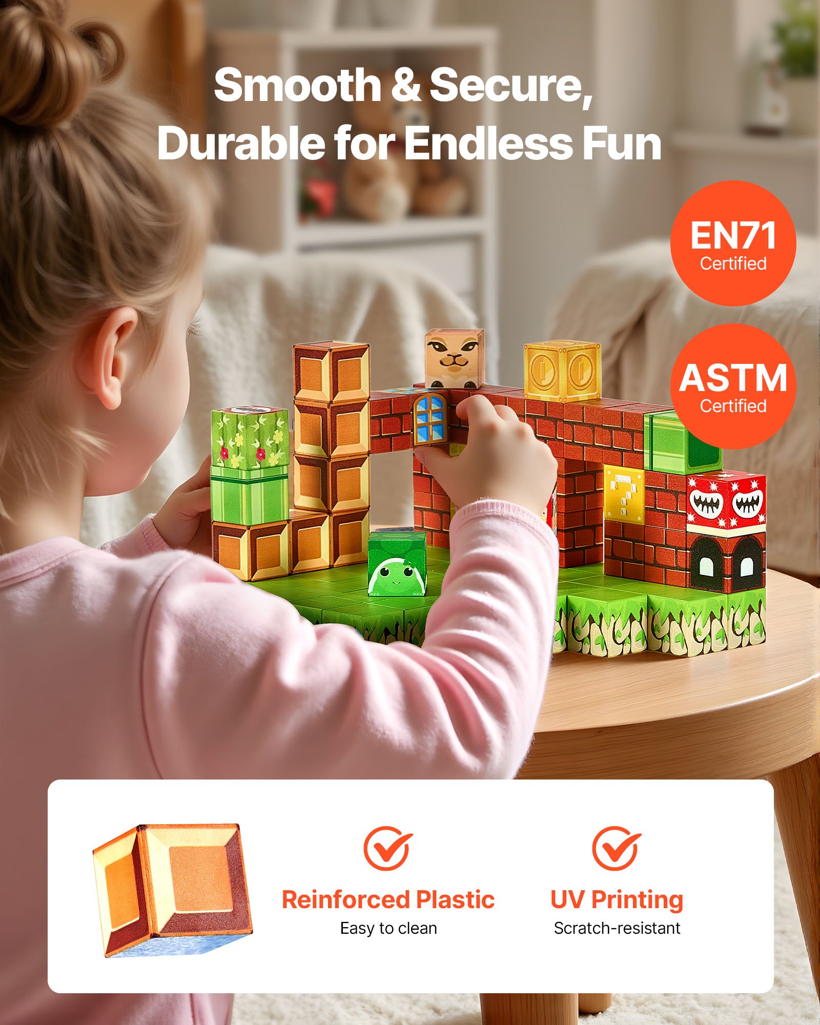 Magnetic Building Blocks 100-Piece Set — photo 5