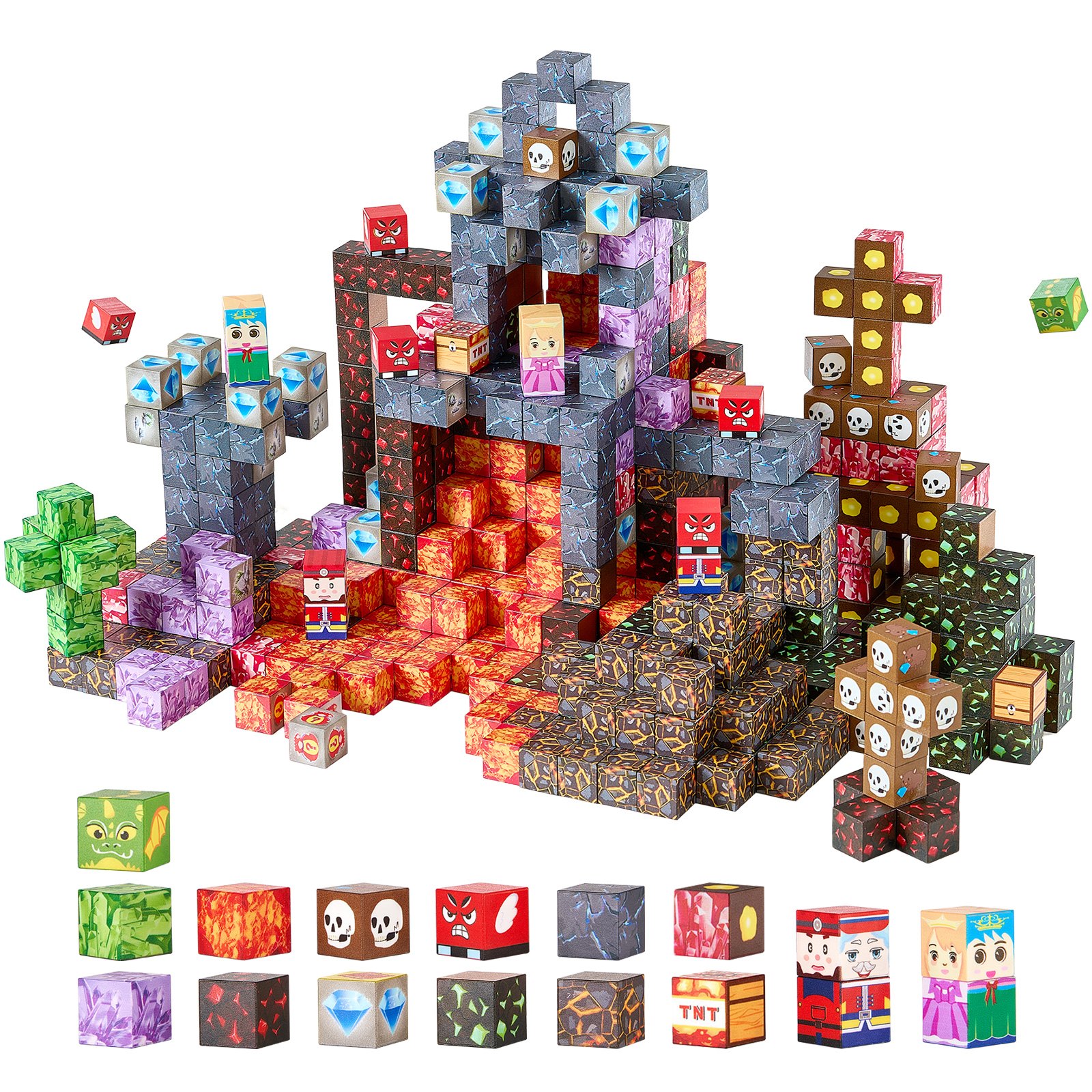 Magnetic Building Blocks 150-Piece Set