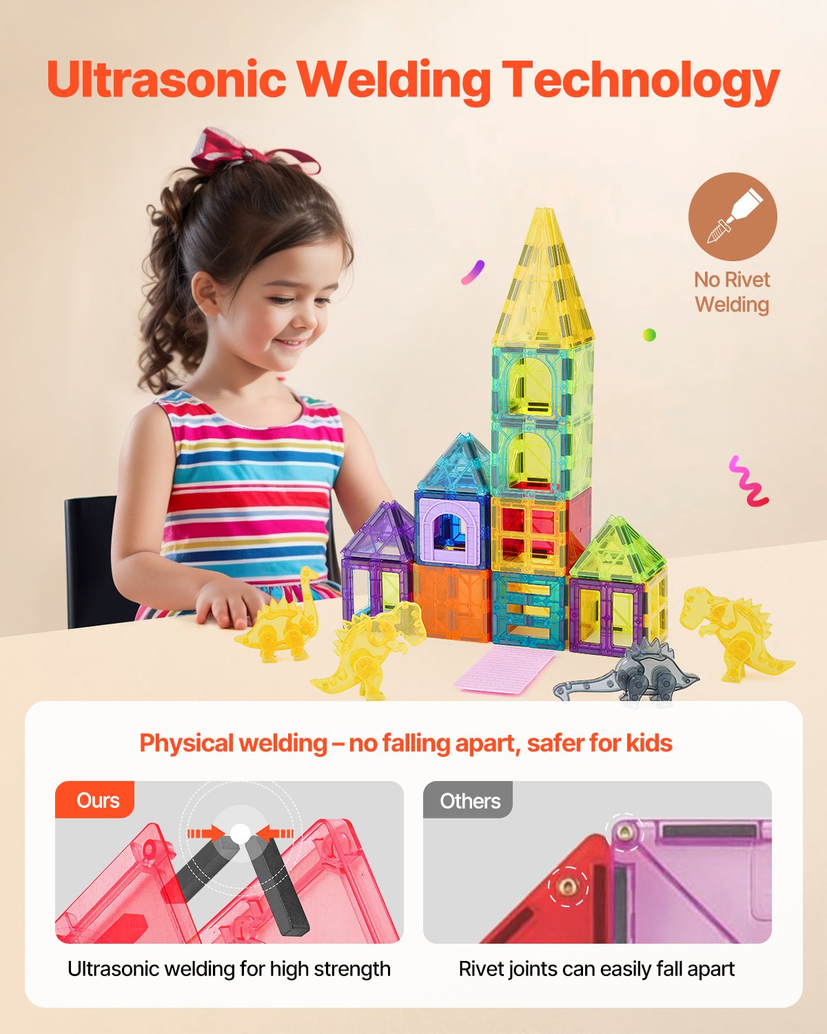 Magnetic Tiles 56-Piece Animal Set — photo 3