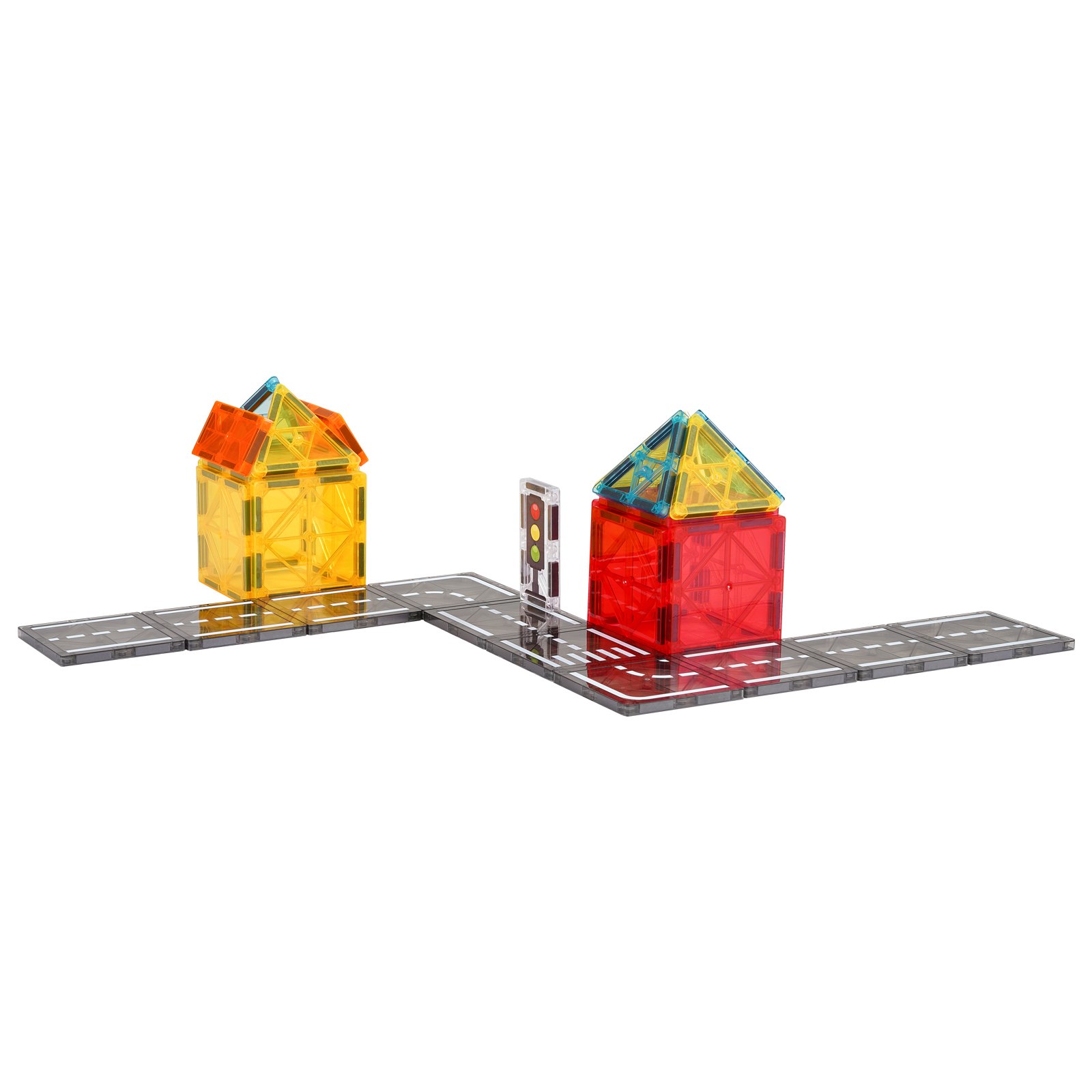 Magnetic Road Building Tiles, 56-Piece Set — photo 3