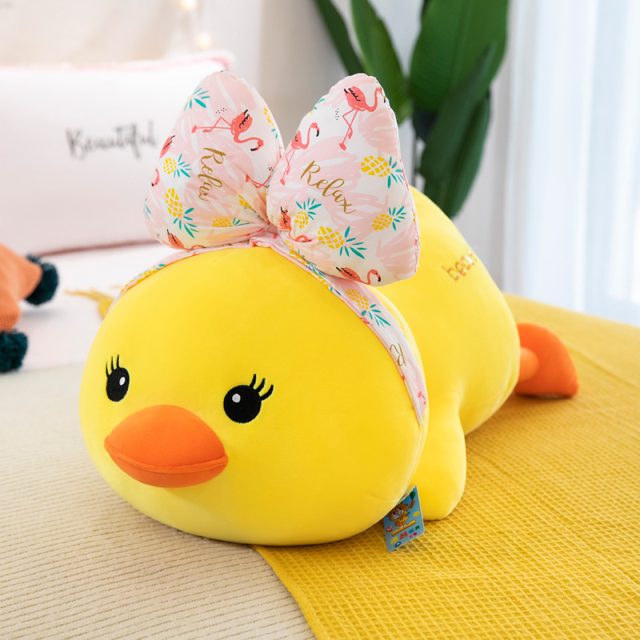 Lazy Lemon Duck Plush, Lying Down โ photo 3
