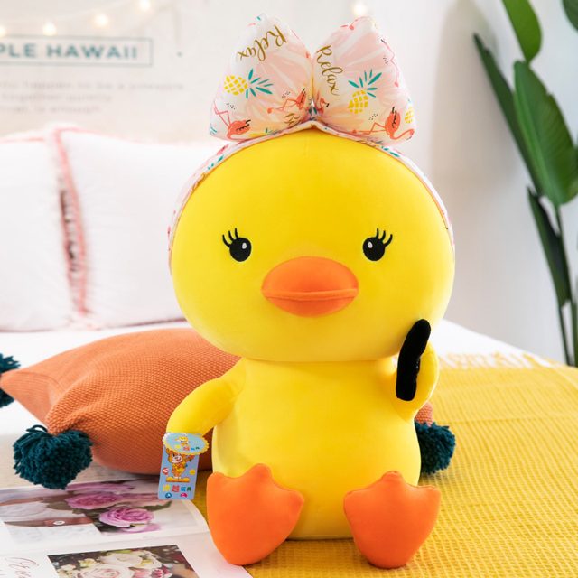 Long-Lash Makeup Duck Sitting Plush 45cm โ photo 3