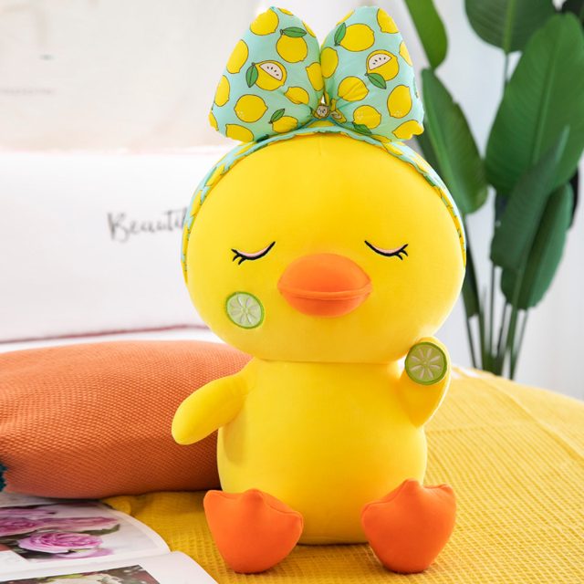 Lemon Duck Plush With Fruit Bow Headband โ photo 2