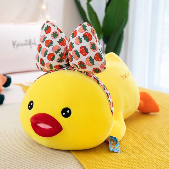 Red-Lips Duck Lying Plush 45cm