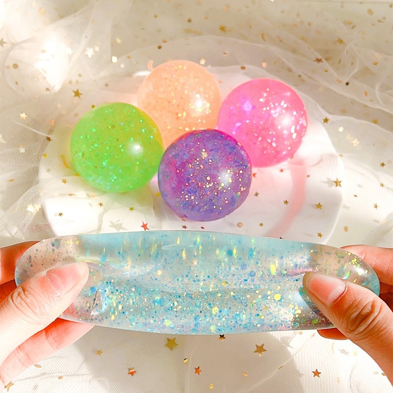 Glitter Jelly Squish Ball โ photo 2
