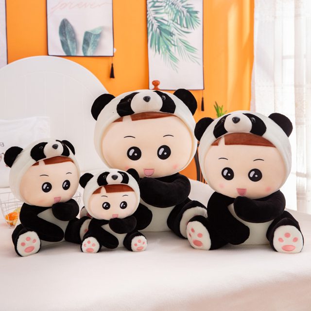 Baby in a Panda Hoodie Plush โ photo 4